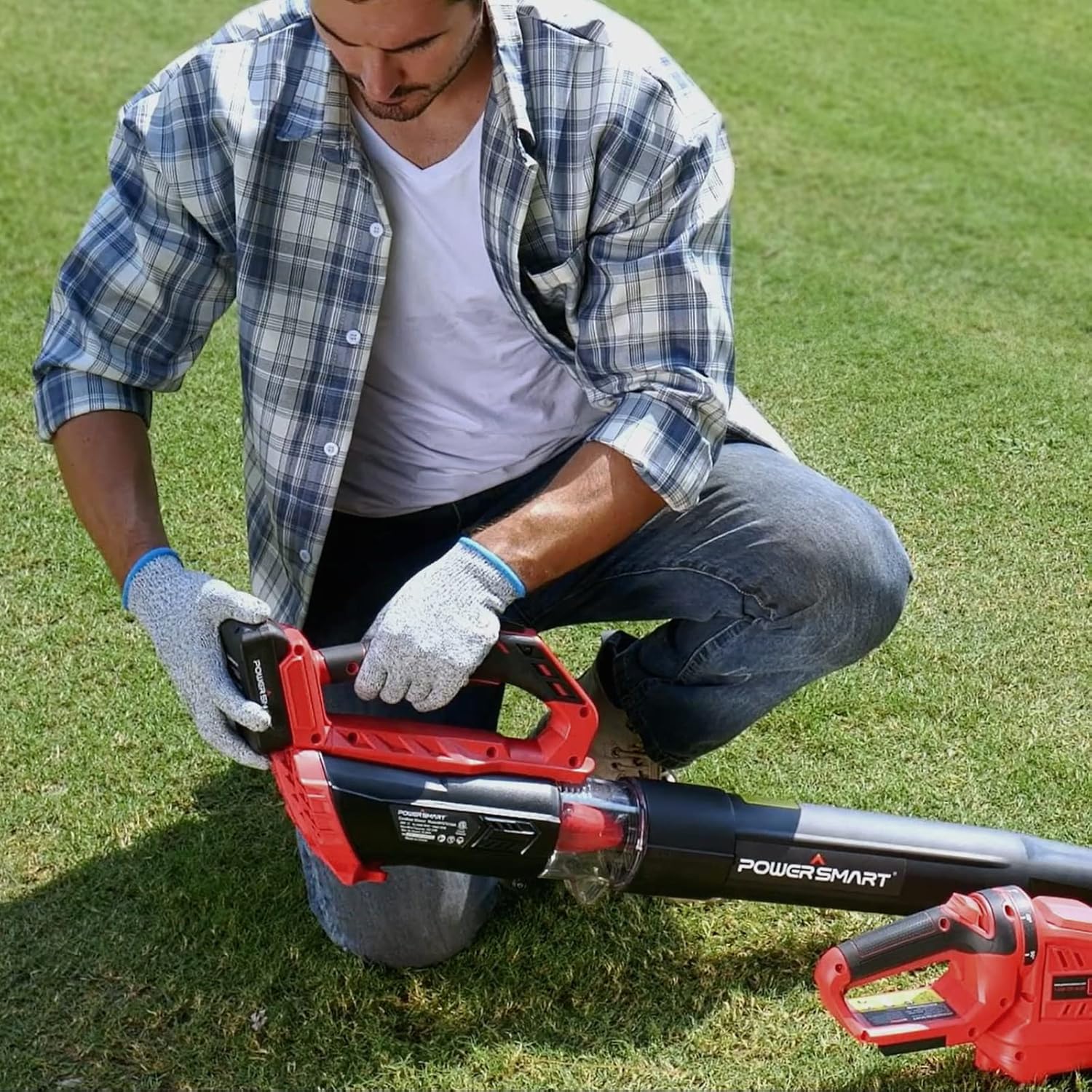 Cordless Leaf Blower with 2PCS 20V MAX 2.0Ah Battery and Charger U83254