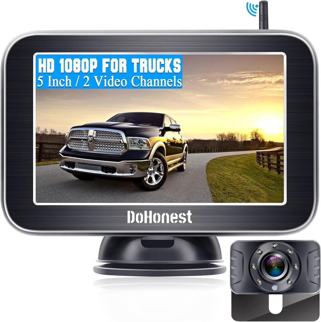 Wireless Backup Camera HD 1080P with 5" Split Screen System N82186