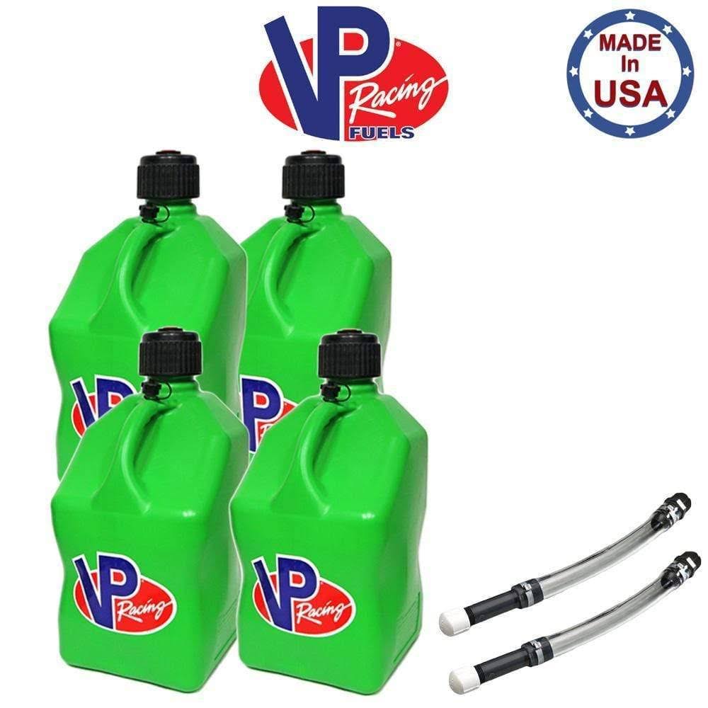 Green 5 Gallon Square Gas Can with Hose F18817