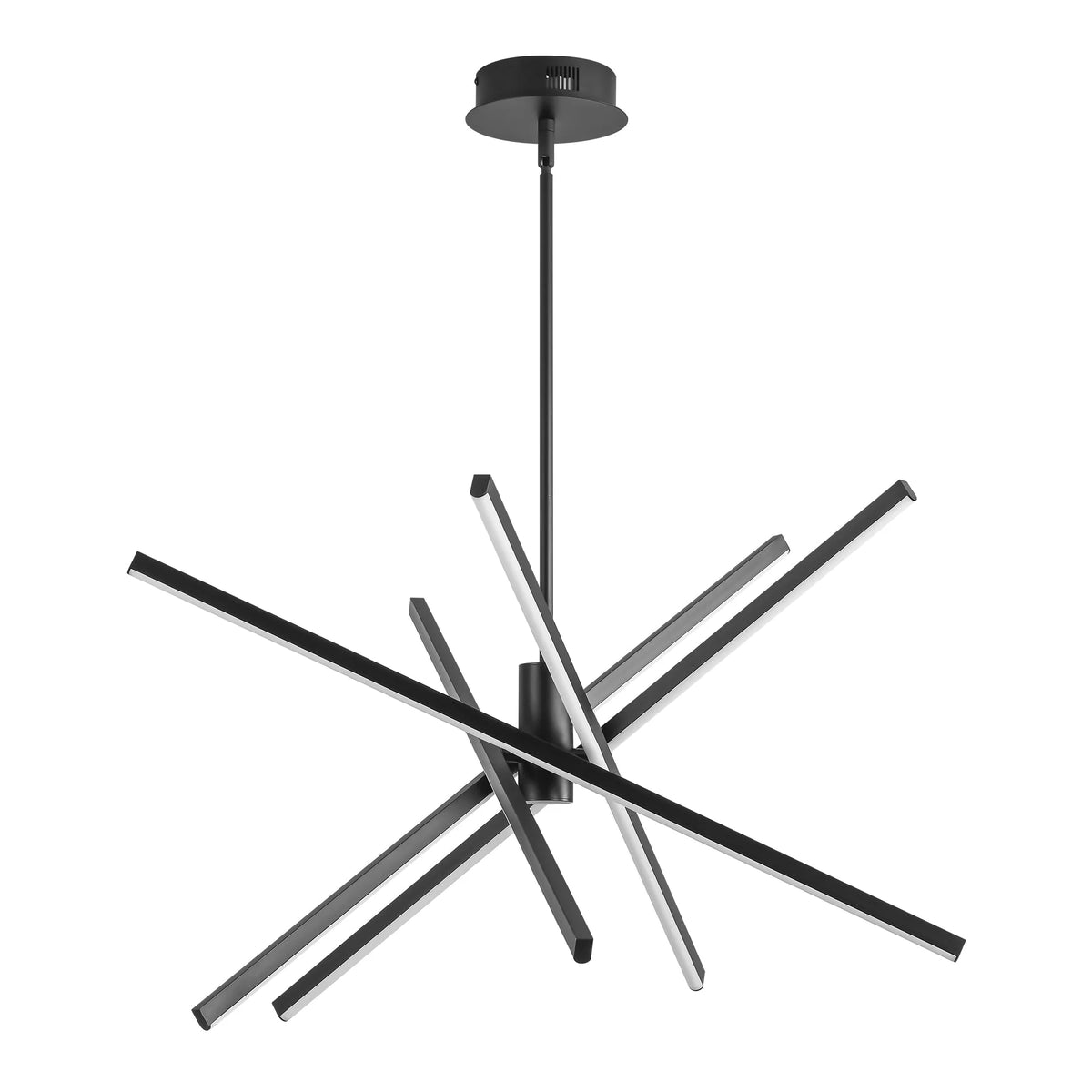 5-Light Aluminum Dimmable LED Linear Chandelier Q199426