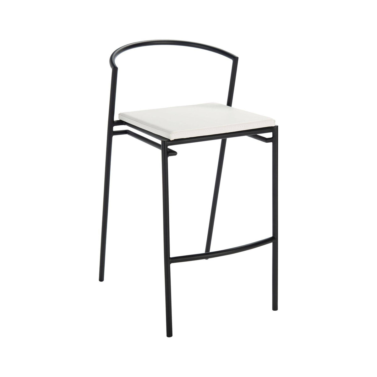 26-inch Counter Stool White/Black Z100
