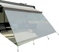 RV Awning Sunshade Screen 10' X 12' 3'' Black Mesh Sun Shade K500