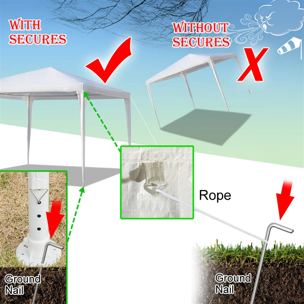 3 x 3 m 4 Sides Waterproof Tent with Spiral Tubes C17843