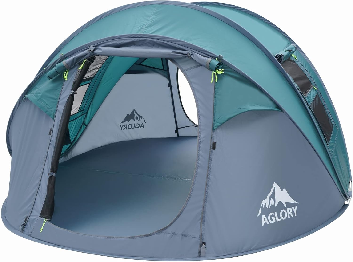 4-5 Person Pop Up Tent, Waterproof, 2 Doors E93040