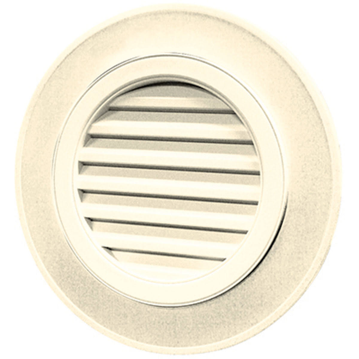 28x22W x 28x22H Round Gable Vent Louver, Cream K4215