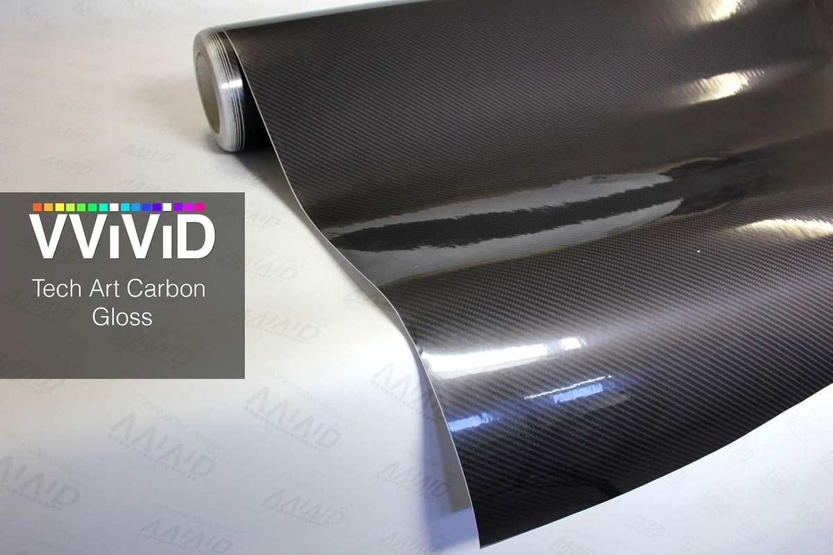 High Gloss Black 3D Carbon Fiber Look Cast Vinyl Wrap (5ft x 5ft) Pack of 2 N493