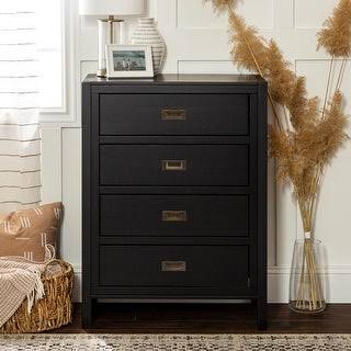 Black 4-Drawer Storage Chest P16793
