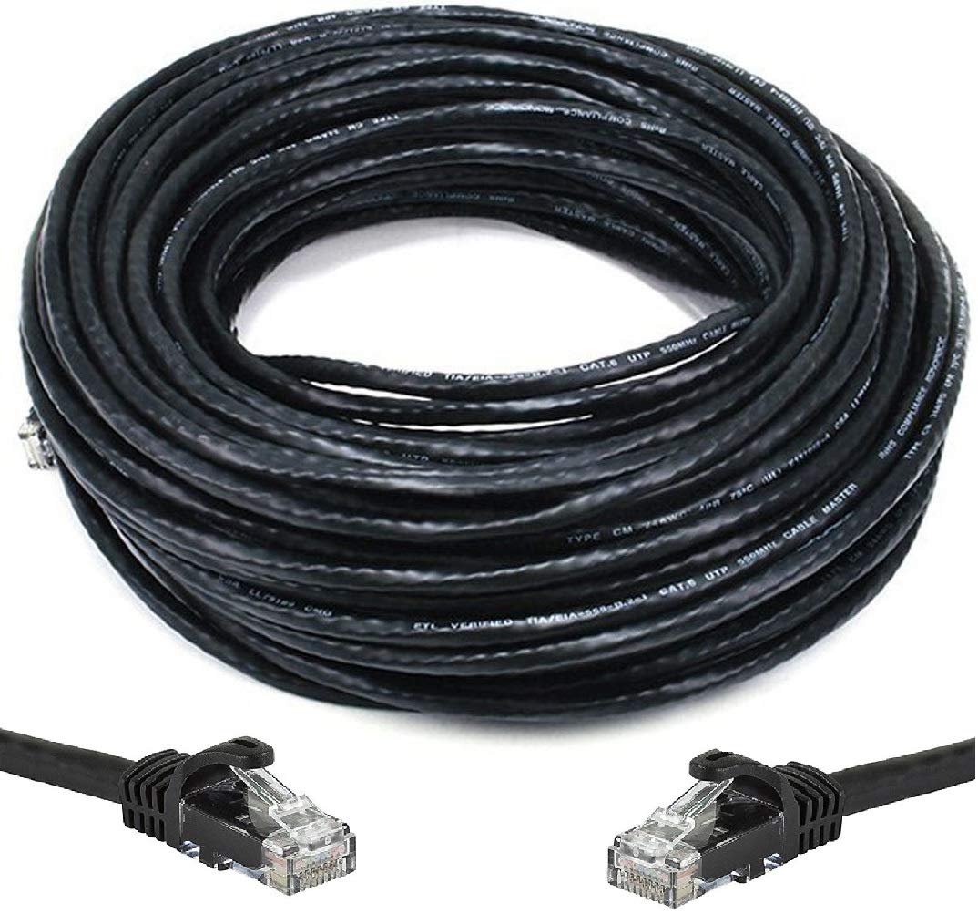 200 FT CAT6 Waterproof Outdoor Direct Burial Ethernet Cable E161293
