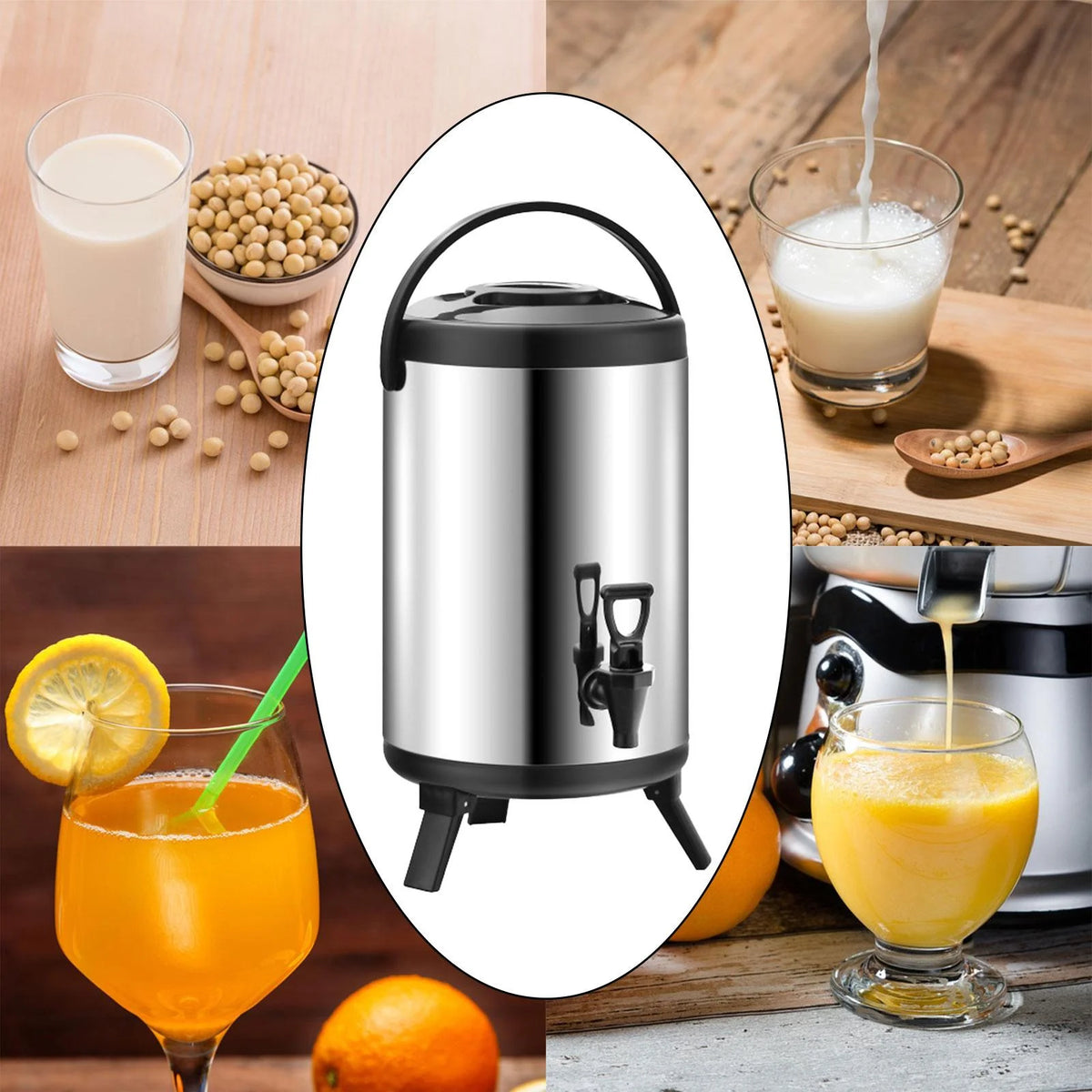 6L Stainless Steel Insulated Beverage Dispenser M345853