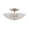2-Light Ceiling Mount, Brushed Nickel K90107