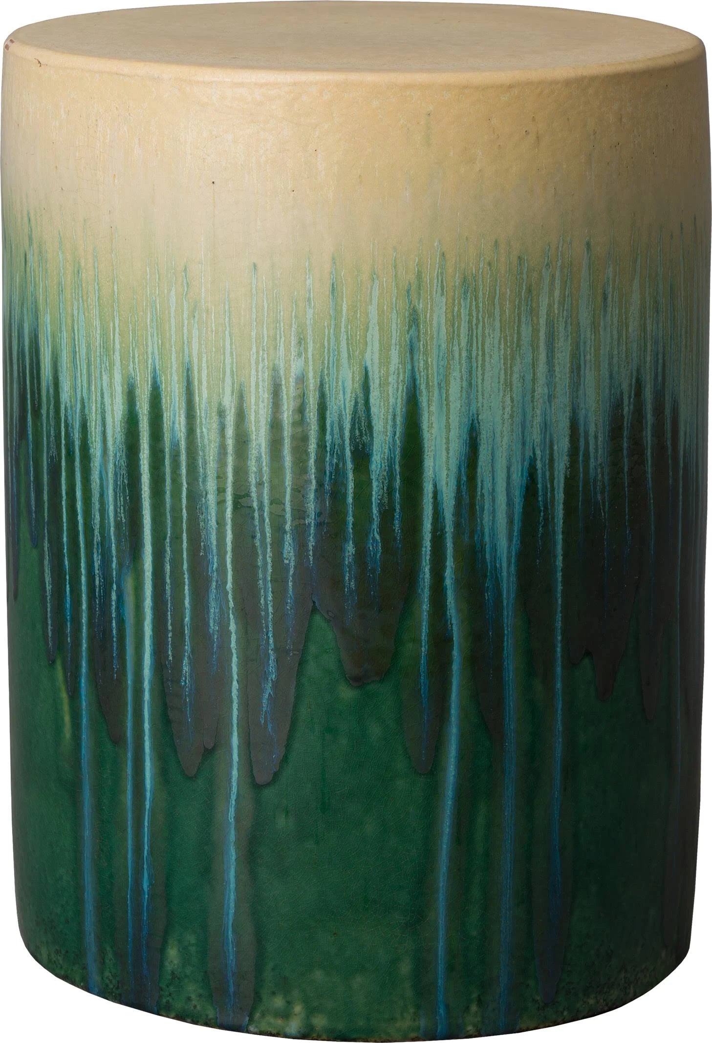 Round Garden Stool Cascade Green W623