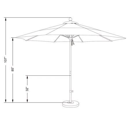 Brick Market Umbrella A136408