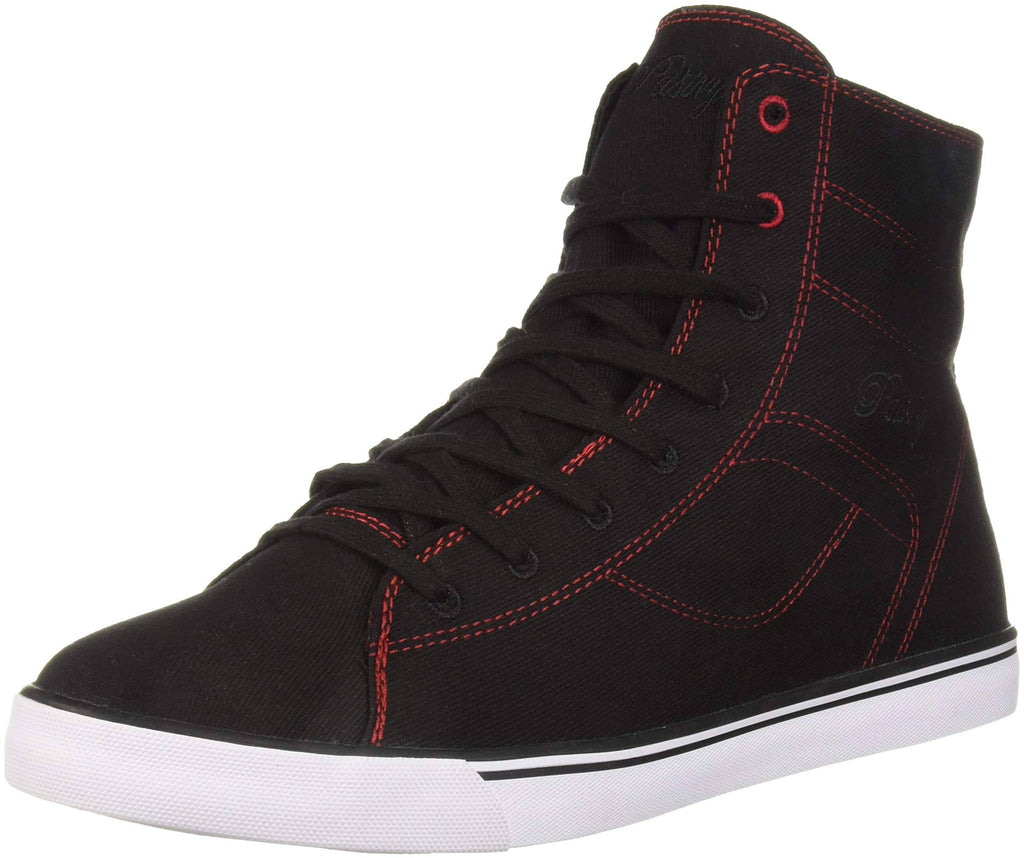 Black Red Canvas High Tops N39417