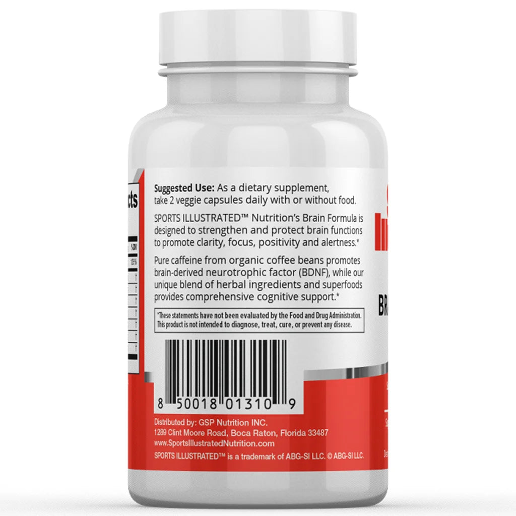 Brain Formula Focus Supplement - 60 Vegan Capsules T9203
