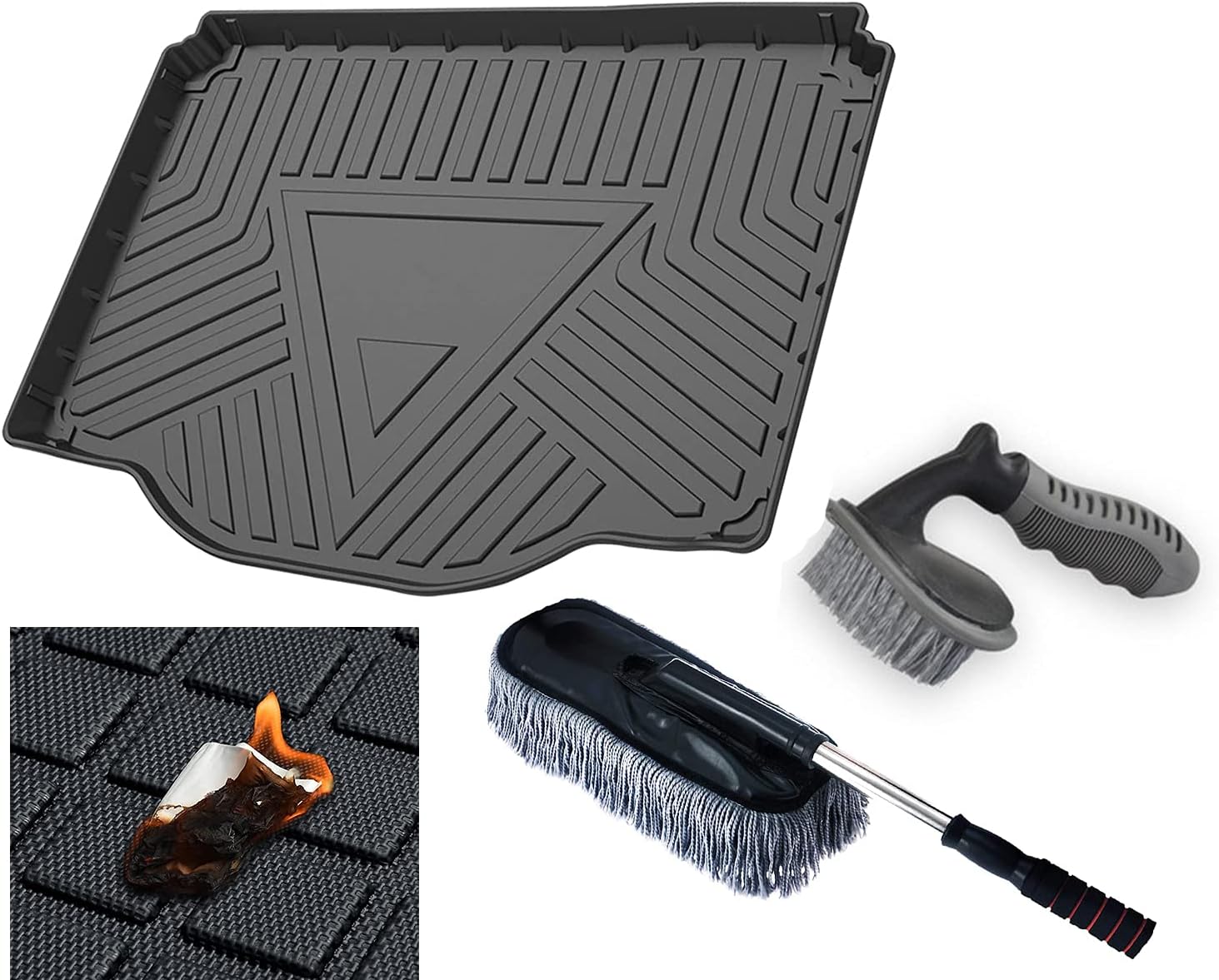 Heavy Duty Trunk Liner for Chevrolet Tracker 2014-2018, 3D Anti-Slip Pack of 2 J223