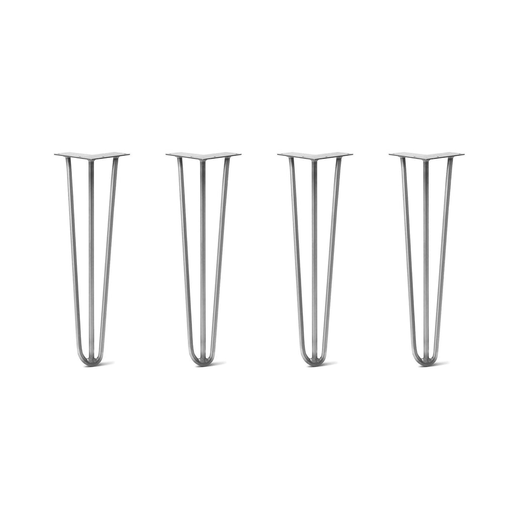 Hairpin Legs Set of 4, Raw Steel Q55126