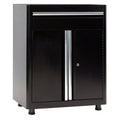 Black Steel Base Cabinet with Drawer U91242