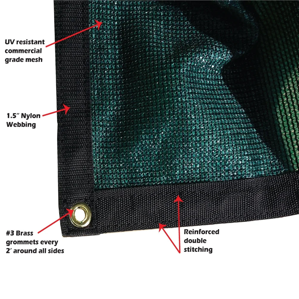 Green 10 ft. x 30 ft. 7 oz Privacy Fence Screen J119409
