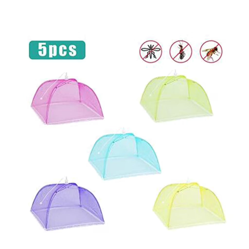 5 Large Mesh Screen Food Cover Tent Dome Net Umbrella Picnic Y463998