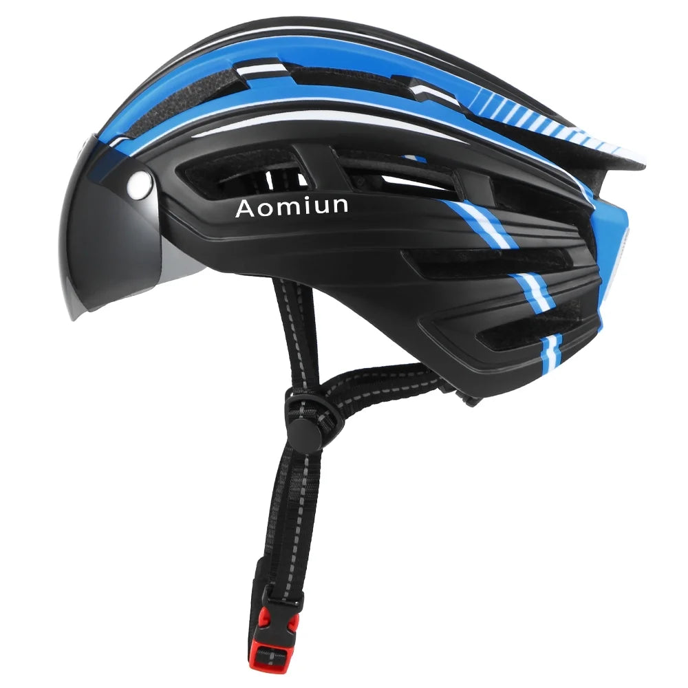 Mountain Bike Motorcycling Helmet with Detachable Magnetic Visor R5068