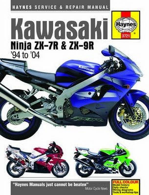 Haynes Kawasaki Ninja ZX-7R ZX-9R Maintenance Repair Service Manual Q149