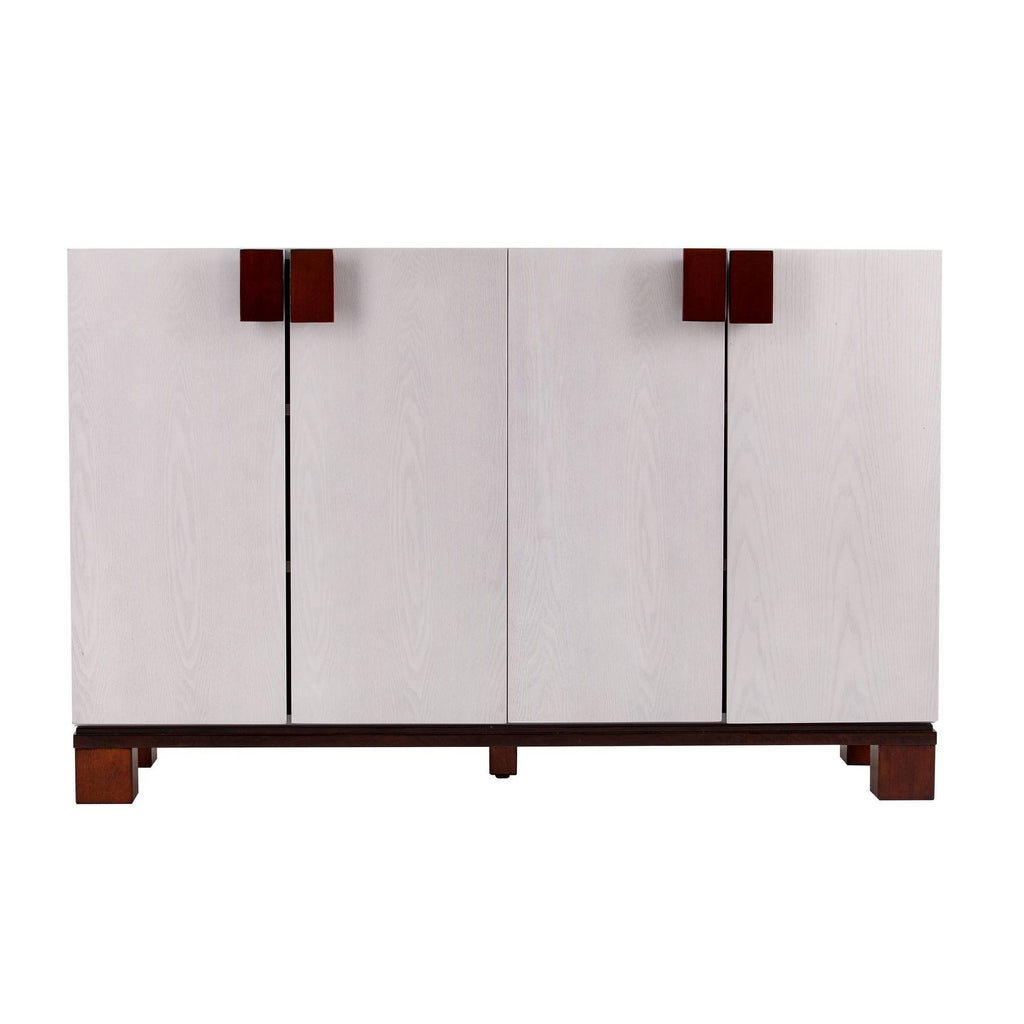 4 Door Storage Cabinet Whitewash Y769141