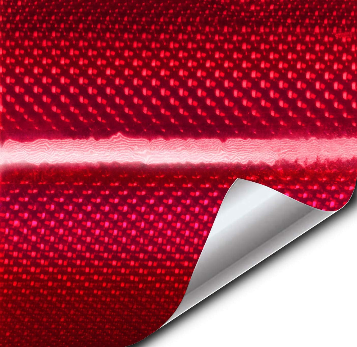 Green Holographic Weave High-Gloss Vinyl Car Wrap (3ft x 5ft) U537883