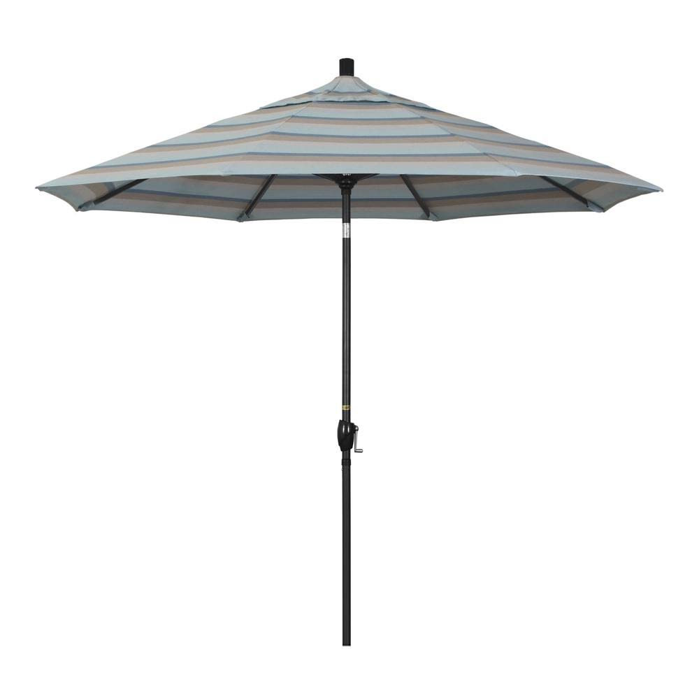 Stone Black Aluminum Market Patio Umbrella L55837