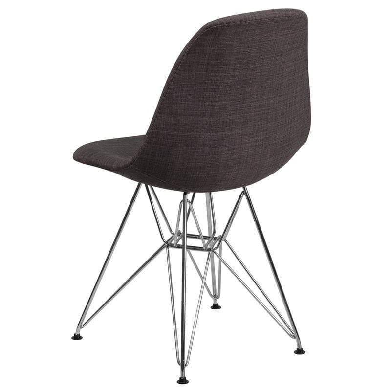 Patchwork Fabric Chair with Chrome Base L771633