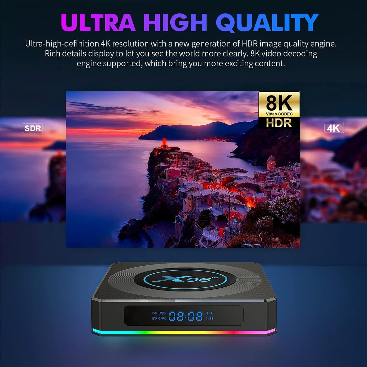 Android 11 TV Box, 4GB RAM 32GB ROM, Pack of 2 J829