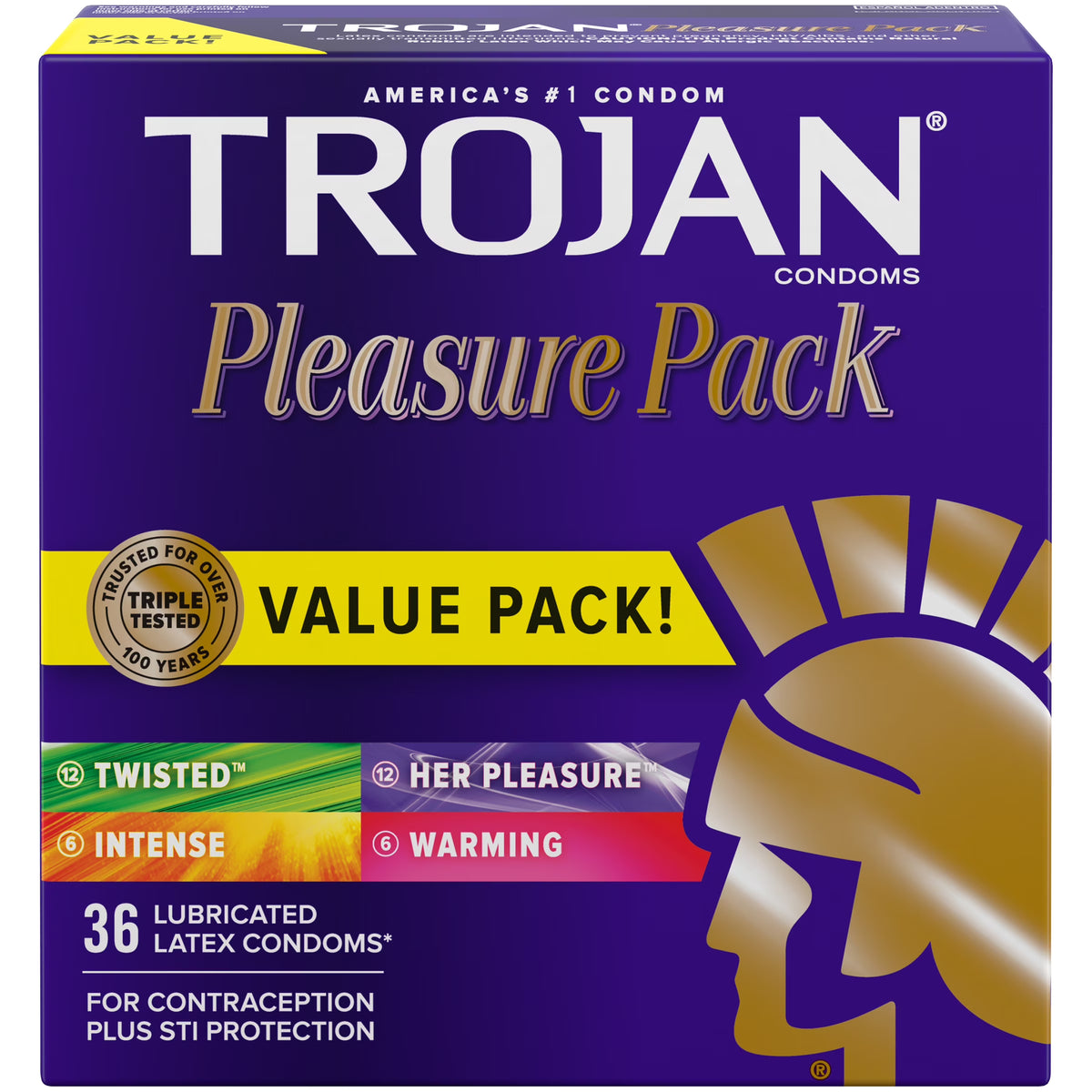 Assorted Lubricated Condoms Value Pack, 36 Count V3994