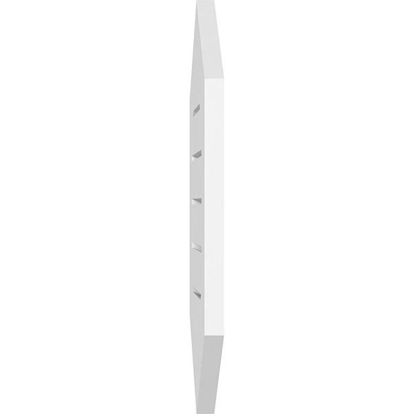 12x22W x 30x22H Vertical Peaked Surface Mount PVC Gable Vent 9/12 Pitch V984