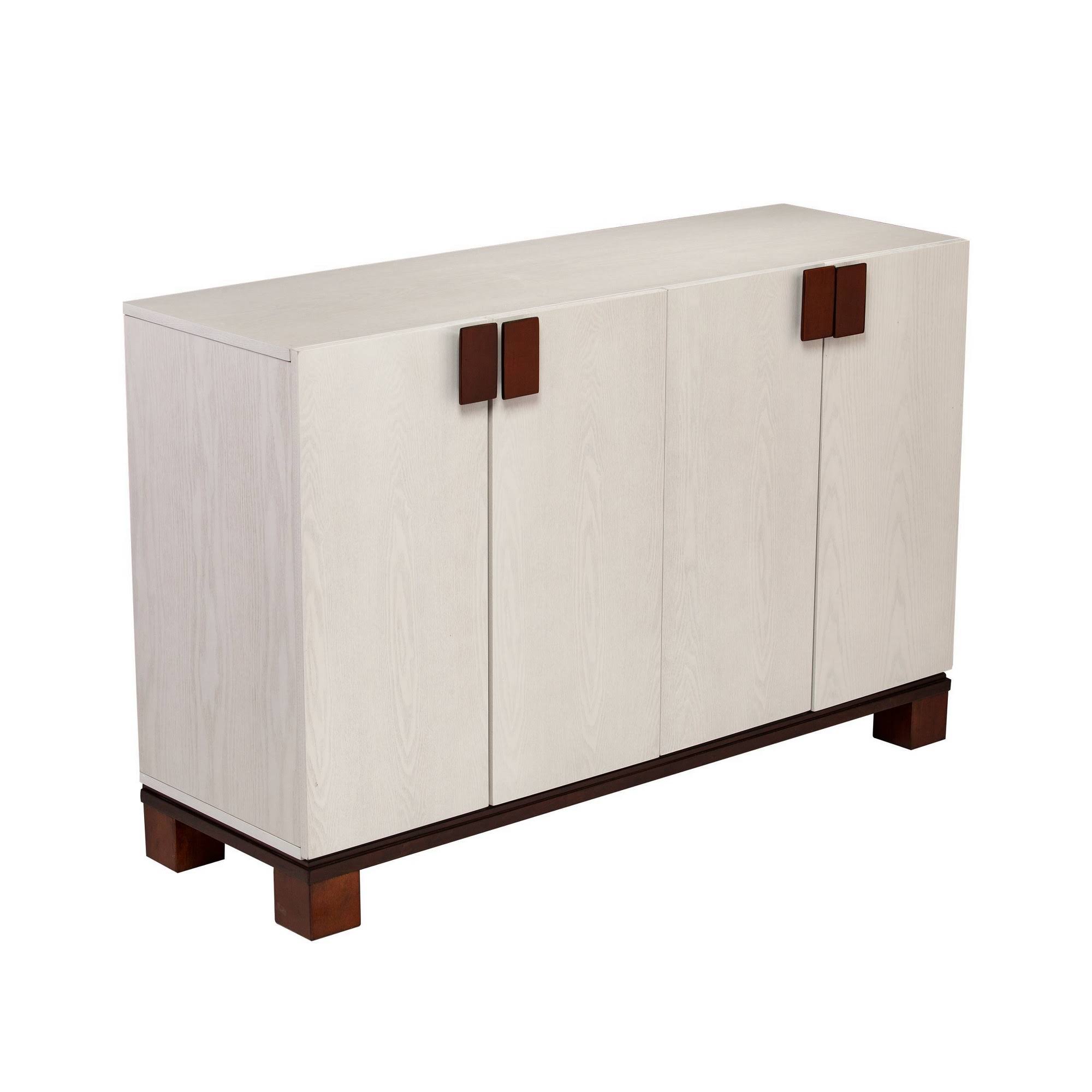 4 Door Storage Cabinet Whitewash Y769141