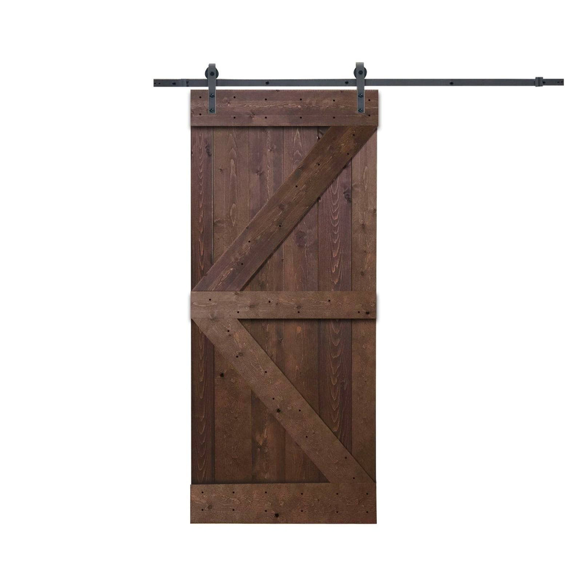 Knotty Pine Solid Wood Interior Barn Door Slab F145809