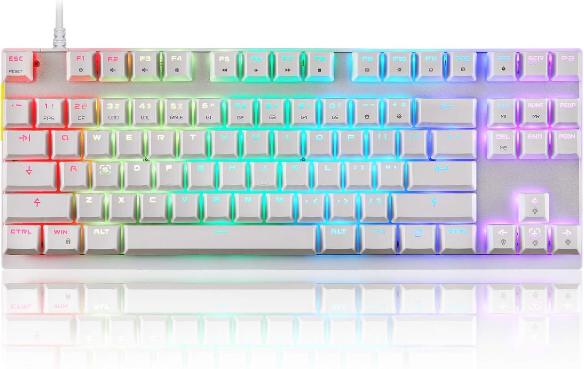 87 Keys Wired Mechanical Gaming Keyboard Pack of 2 A367325