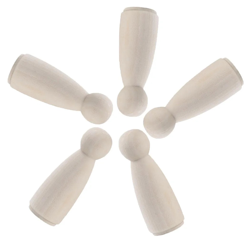 10pcs Wooden Peg Doll Body E359692
