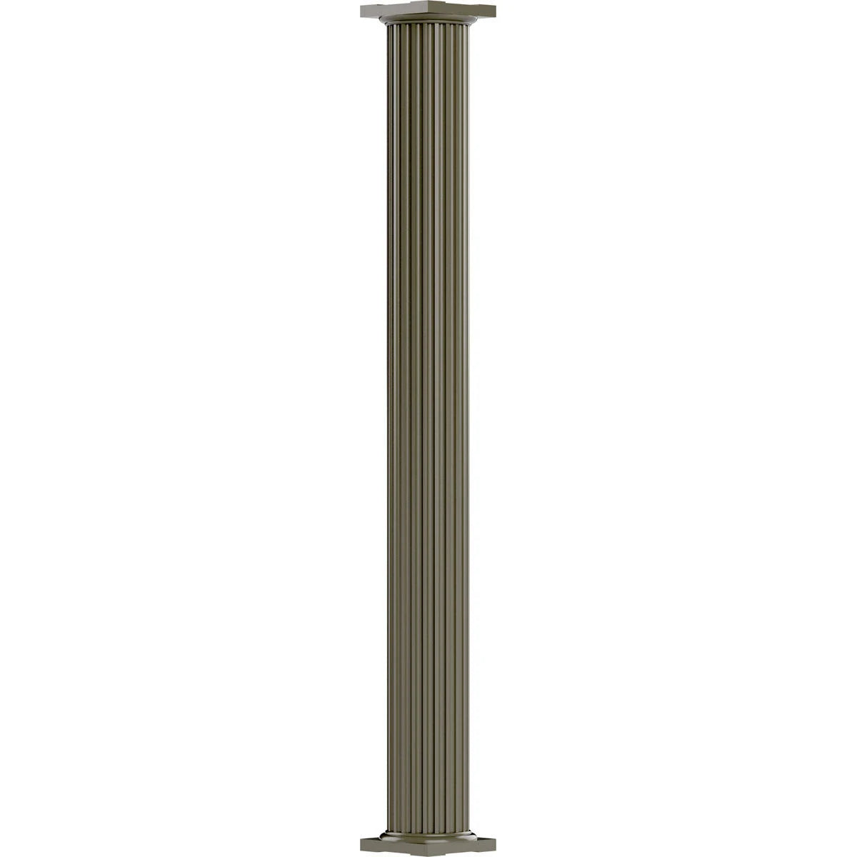 12x22 x 10 Non-Tapered Fluted Clay Finish Column G9936