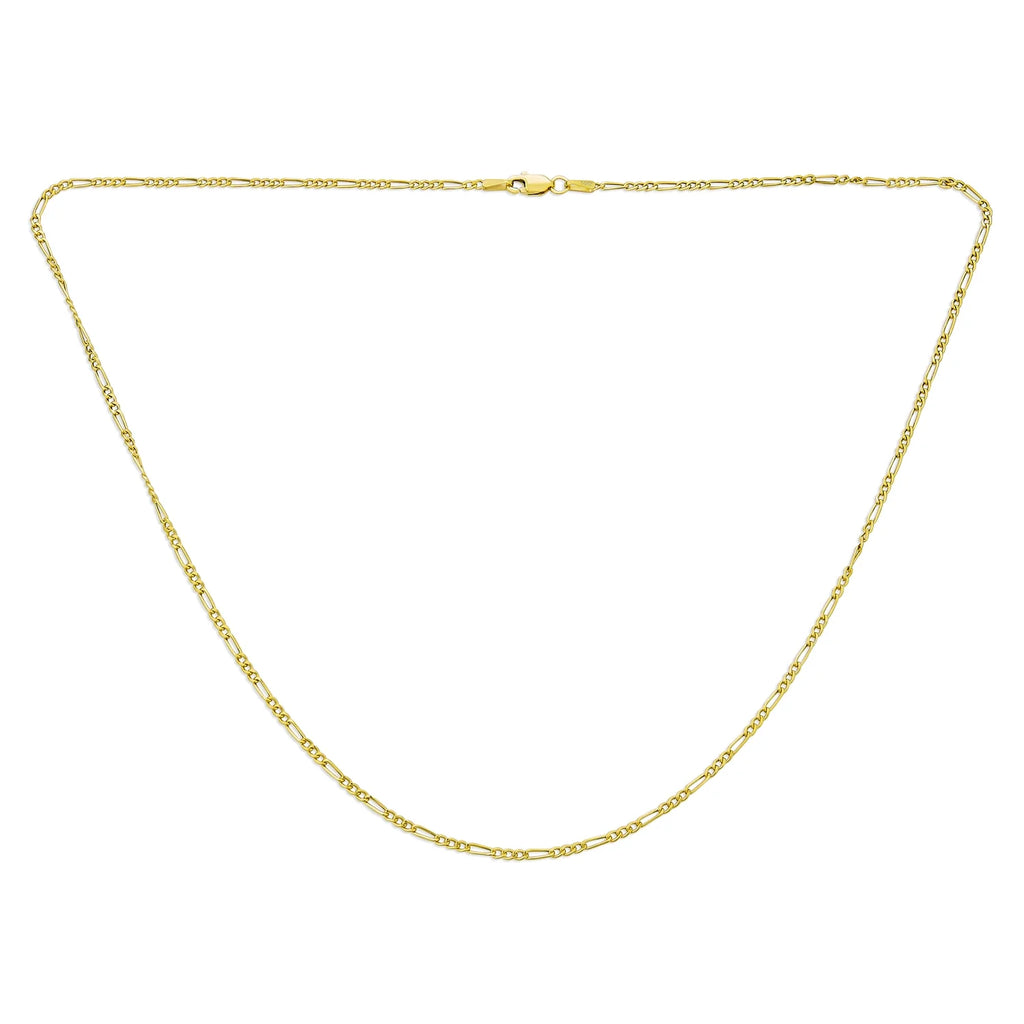 14K Gold Figaro Chain Necklace C83642