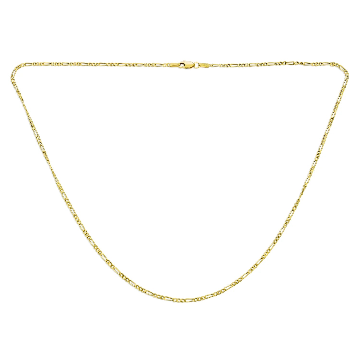 14K Gold Figaro Chain Necklace C83642