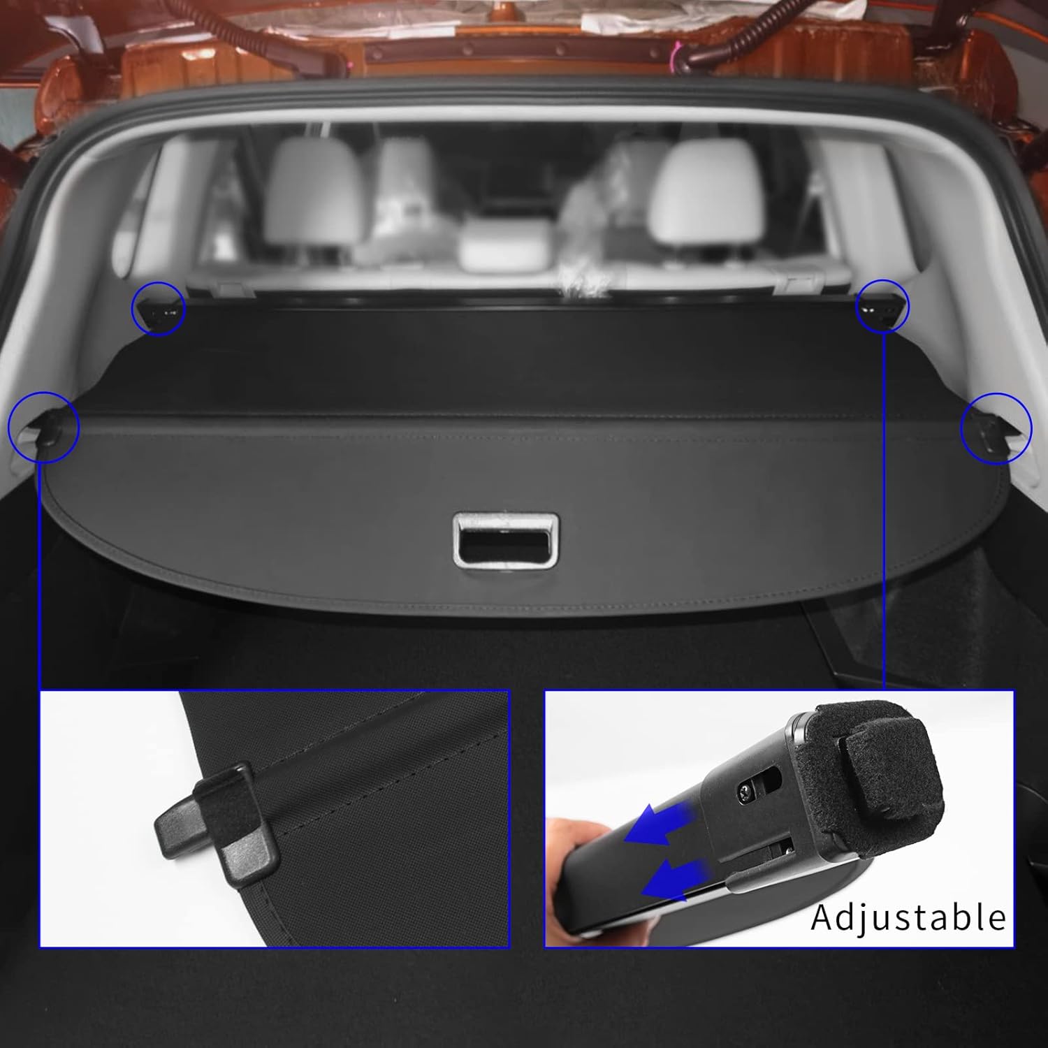 Retractable Trunk Cargo Cover for Nissan Rogue B6298