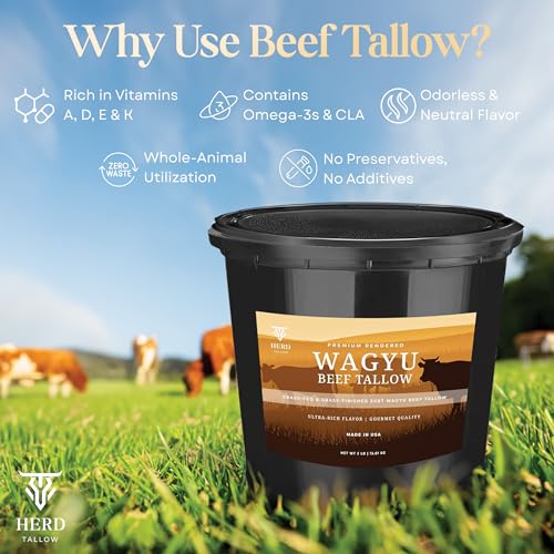 Grass Fed Grass Finished Wagyu Beef Tallow 2 LB H71805