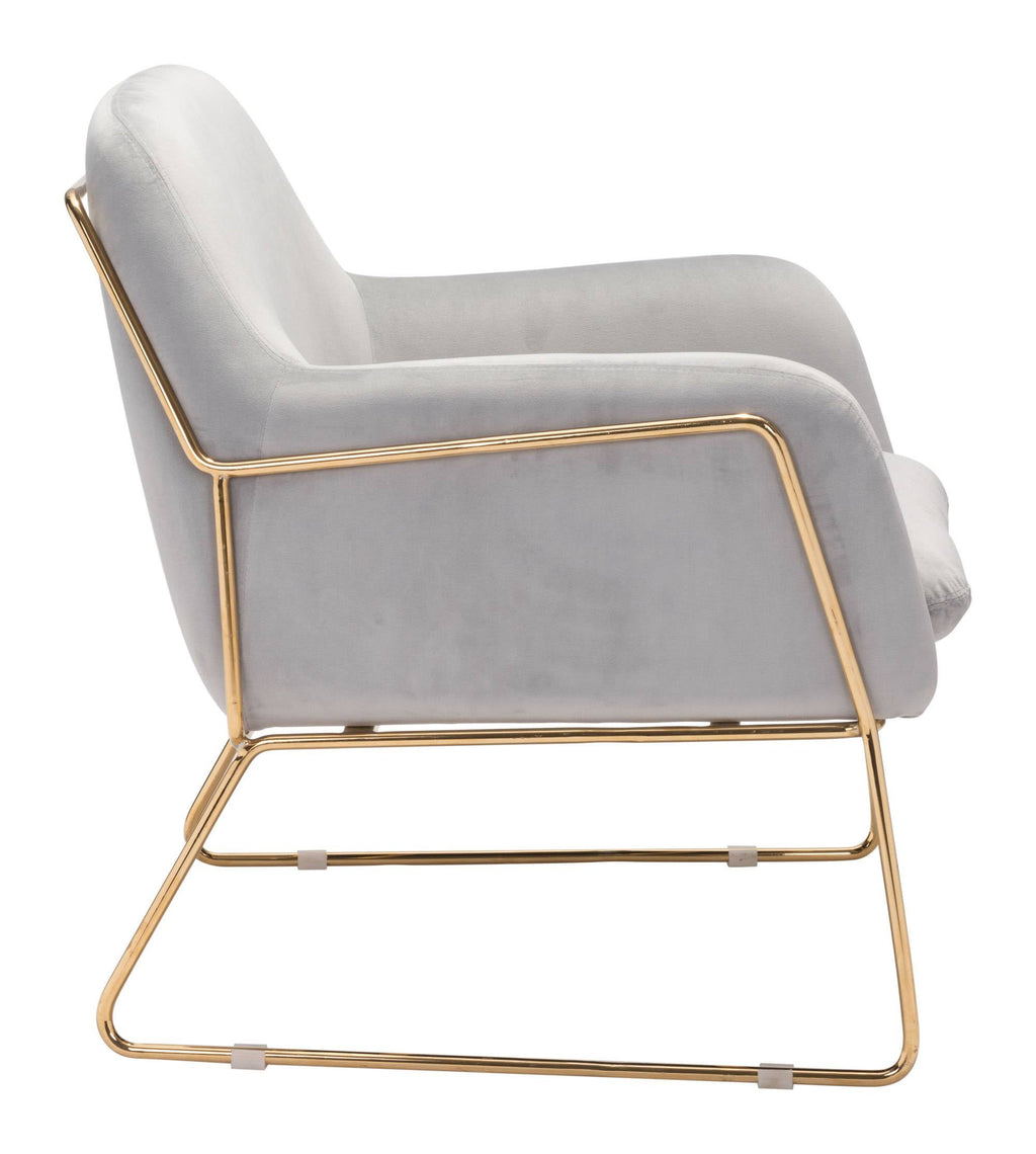 Pink Velvet Arm Chair A740524