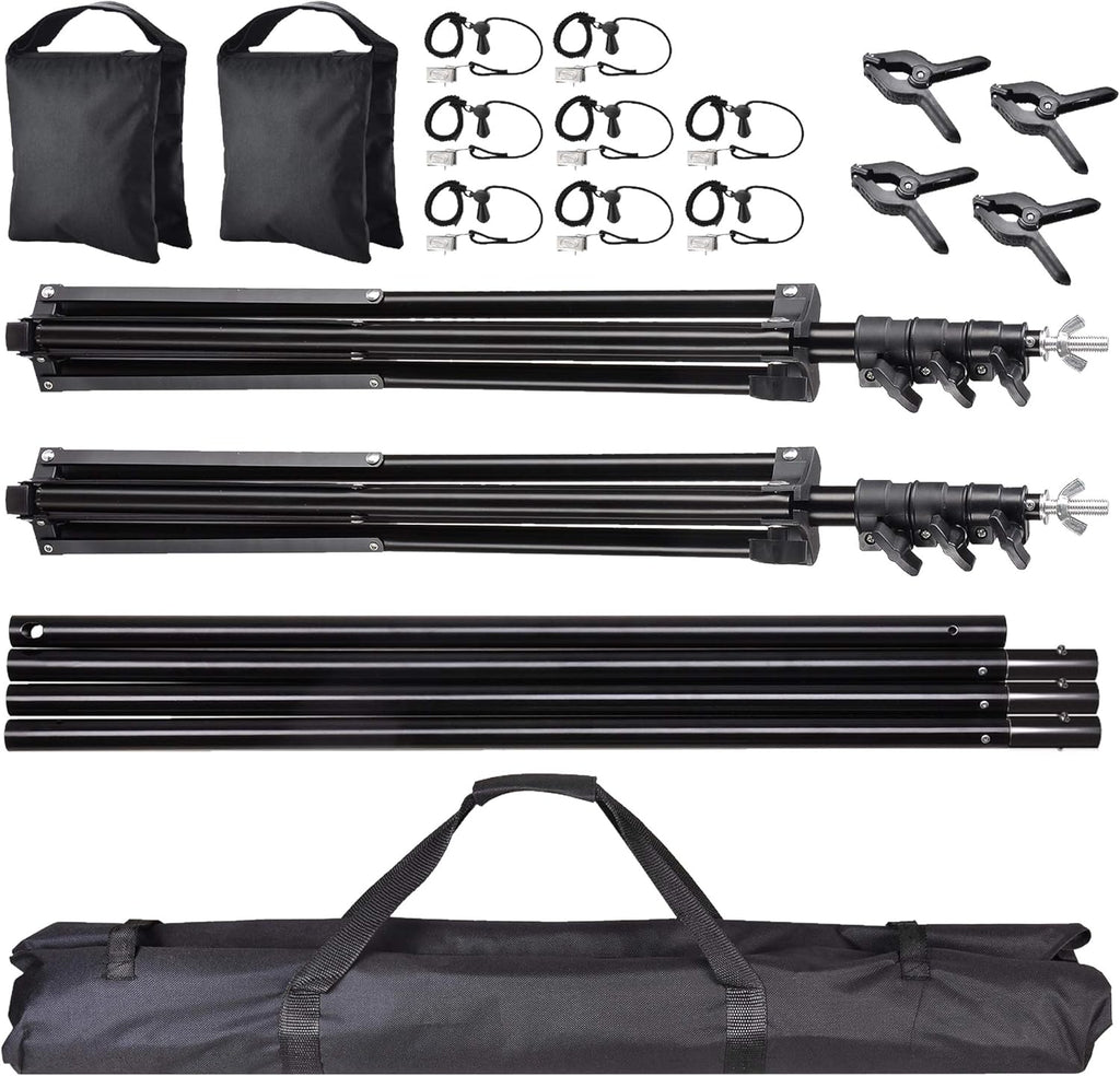 8.5x10ft Adjustable Backdrop Stand with Carry Bag H27056