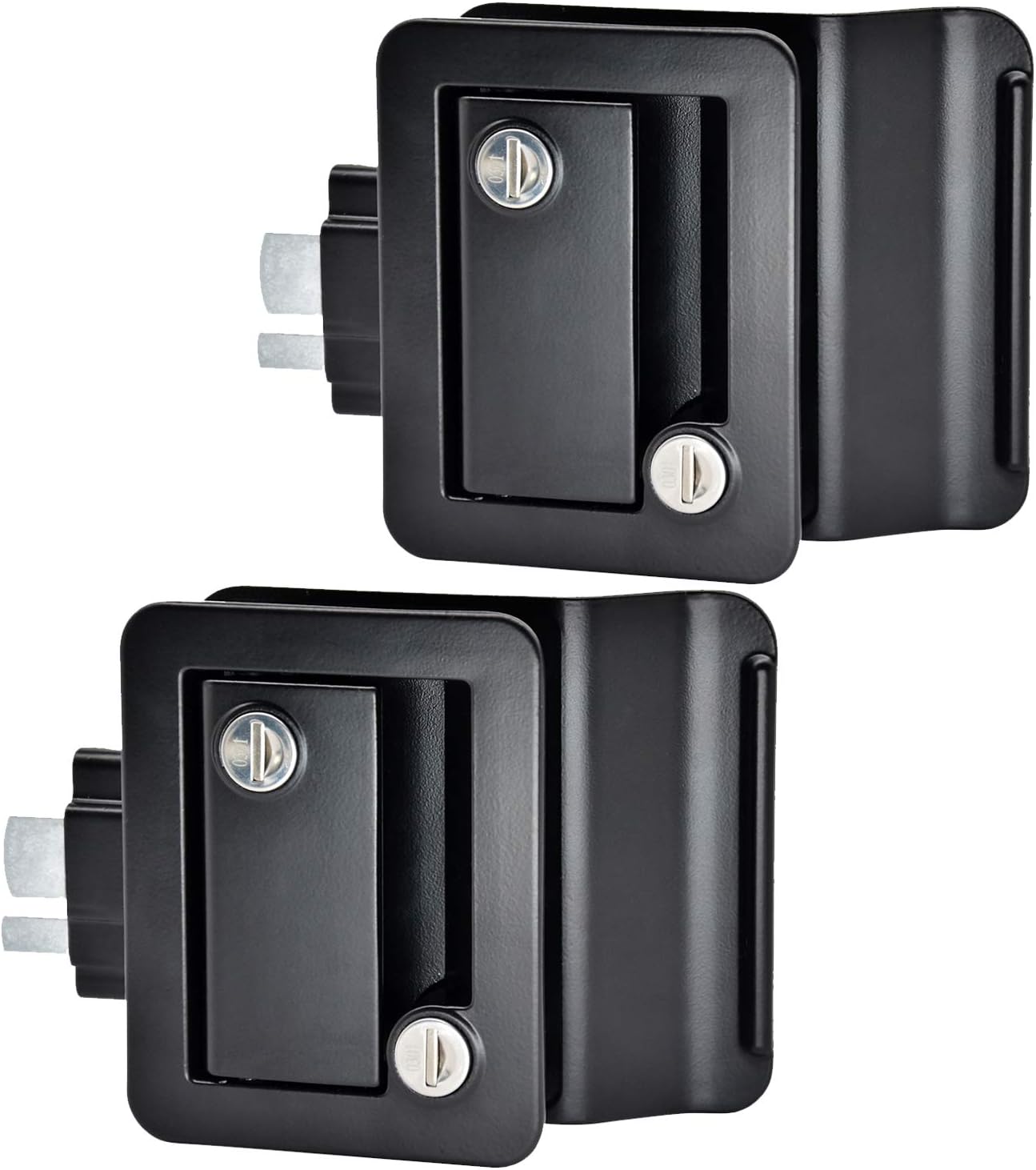 2 Pack Black Trailer Door Lock with Paddle Deadbolt G8029