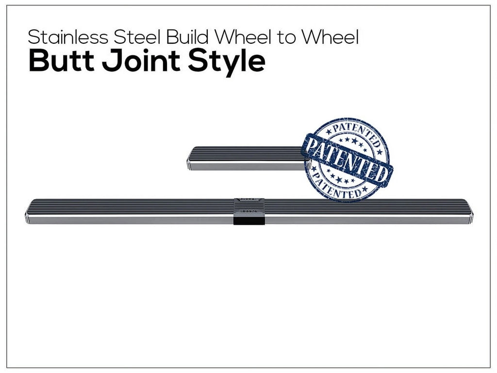 Running Boards 6 inches Silver Stainless Steel Z33062