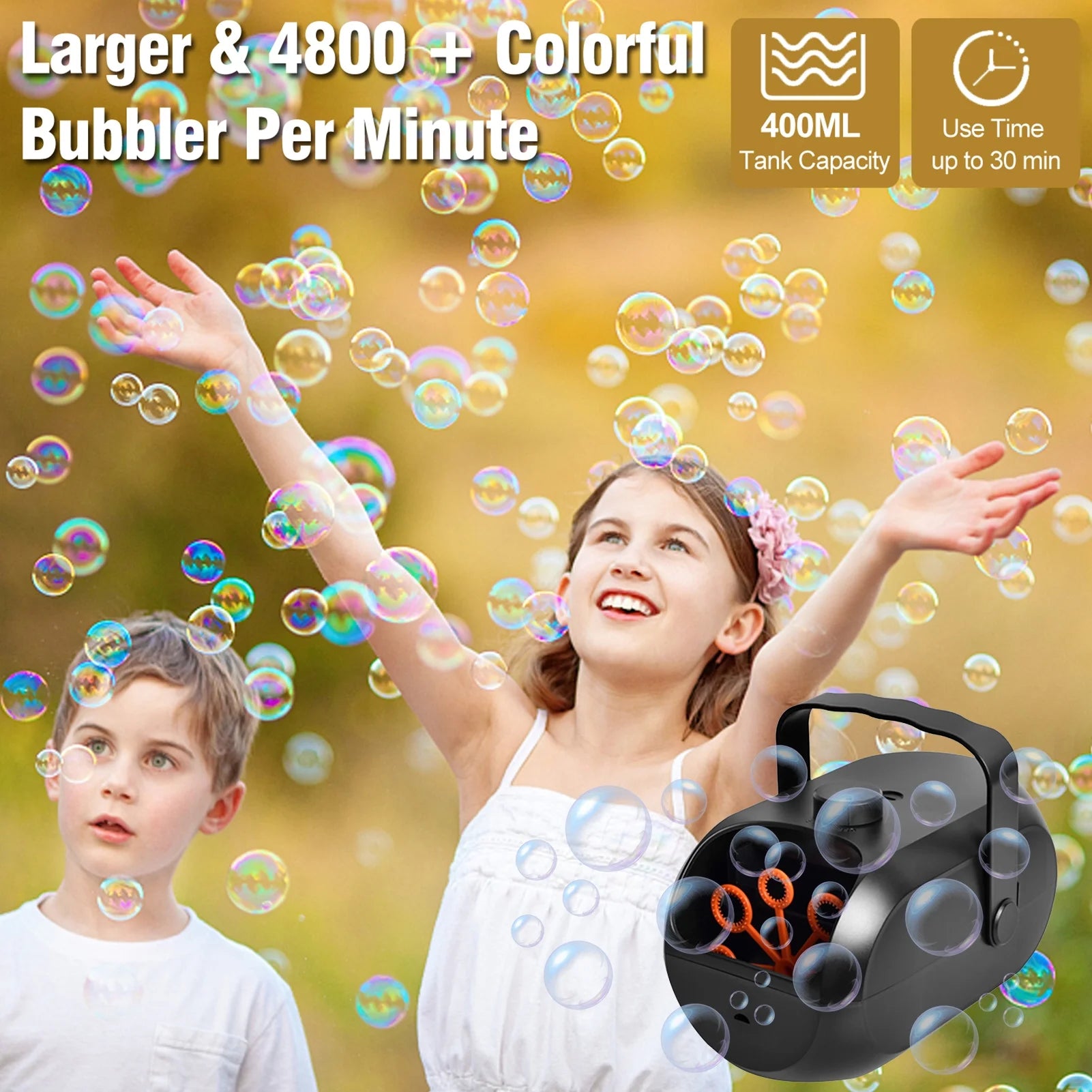 Portable Rechargeable Bubble Machine N2663