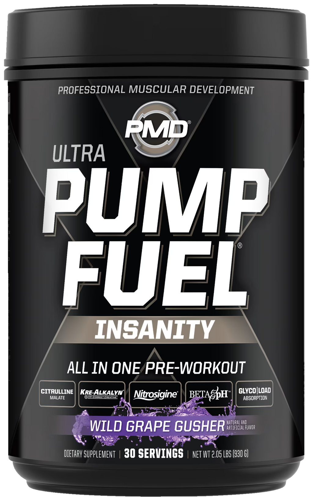 Wild Grape Gusher Pre Workout Drink Mix (30 Servings) W12408