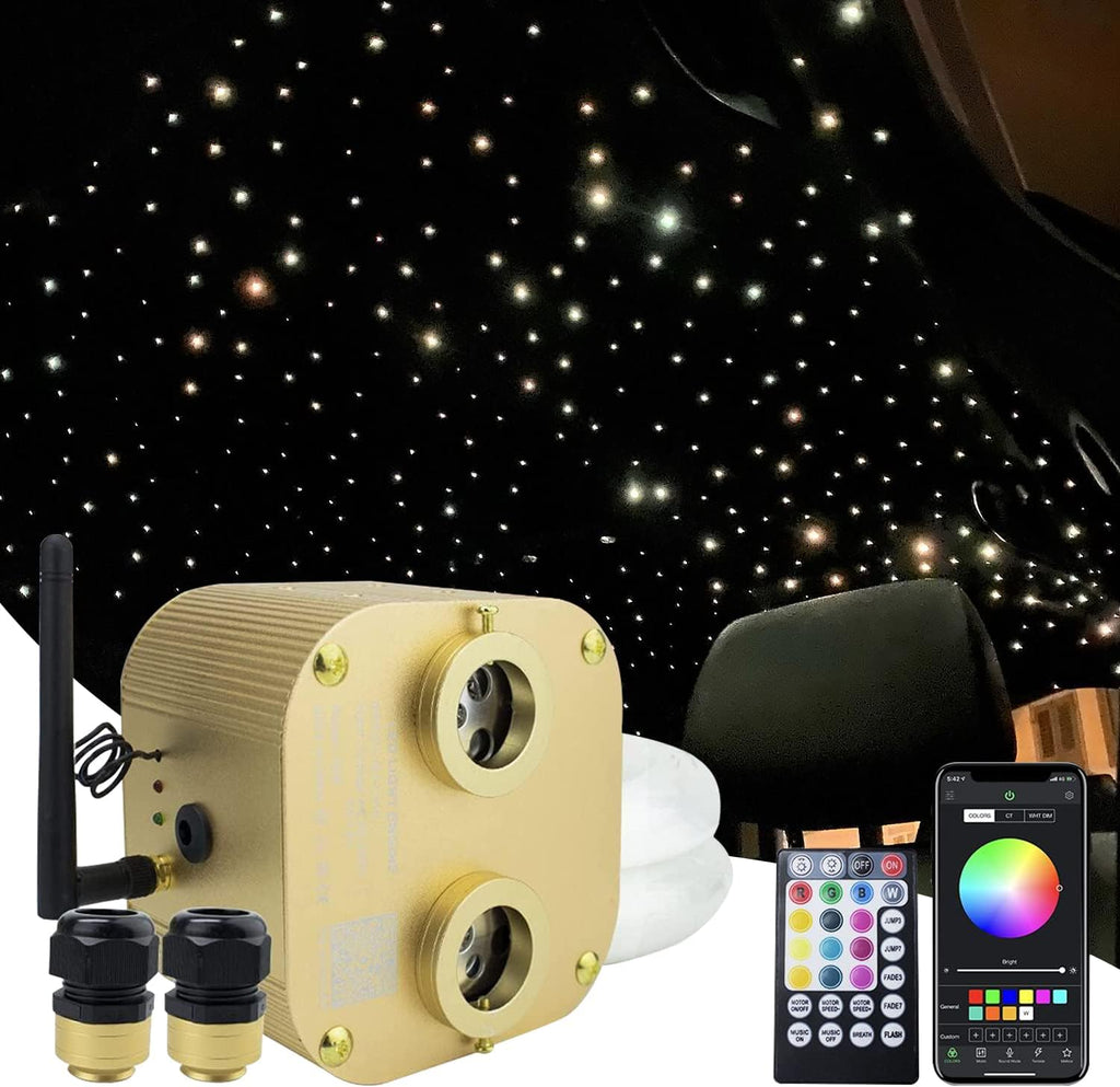20W Dual-Heads Fiber Optic Light with 830pcs Fiber Optical Cable I496