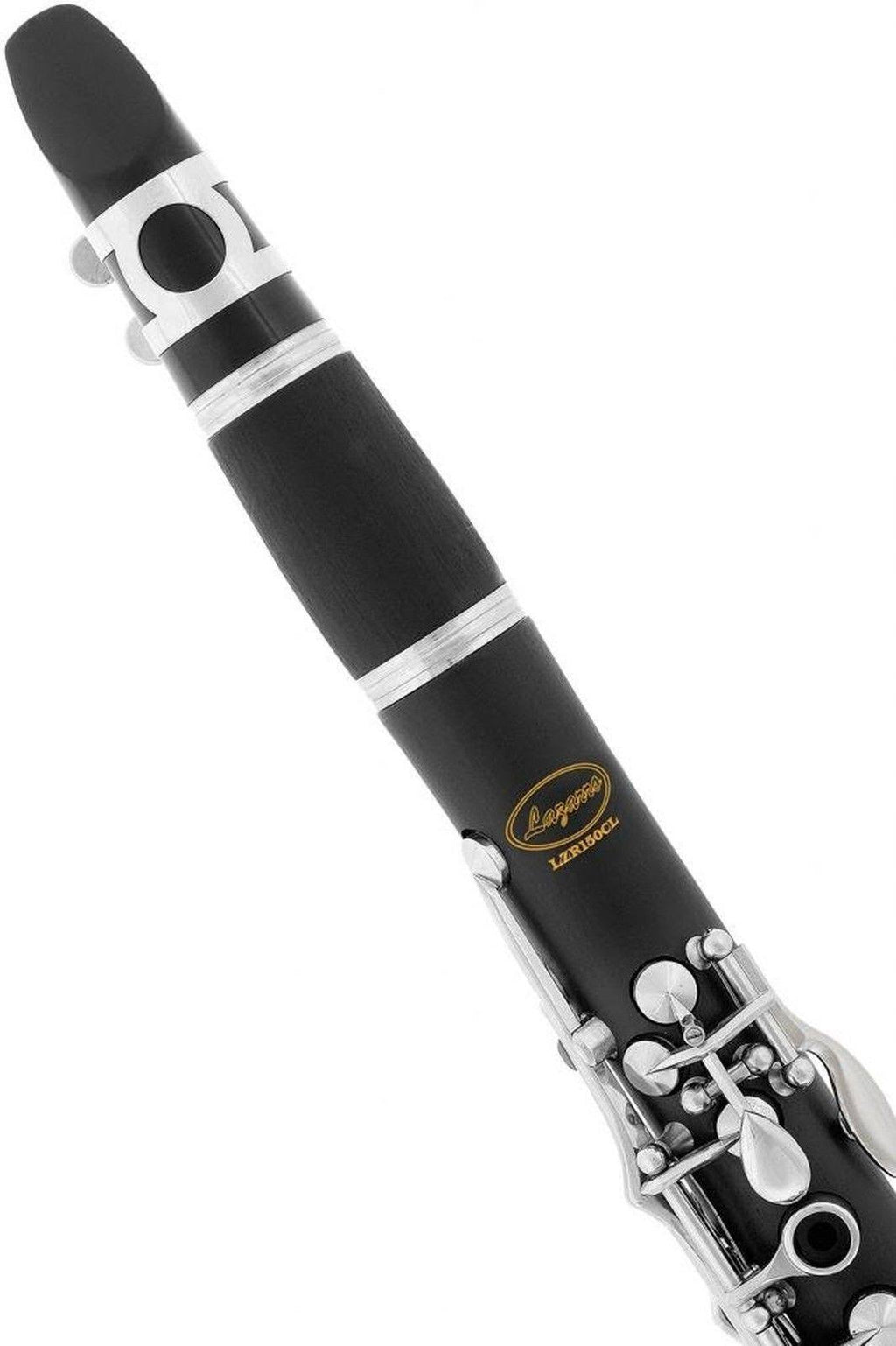 Black Ebonite Silver Keys Bb Clarinet with 11 Reeds Case Care Kit E64790