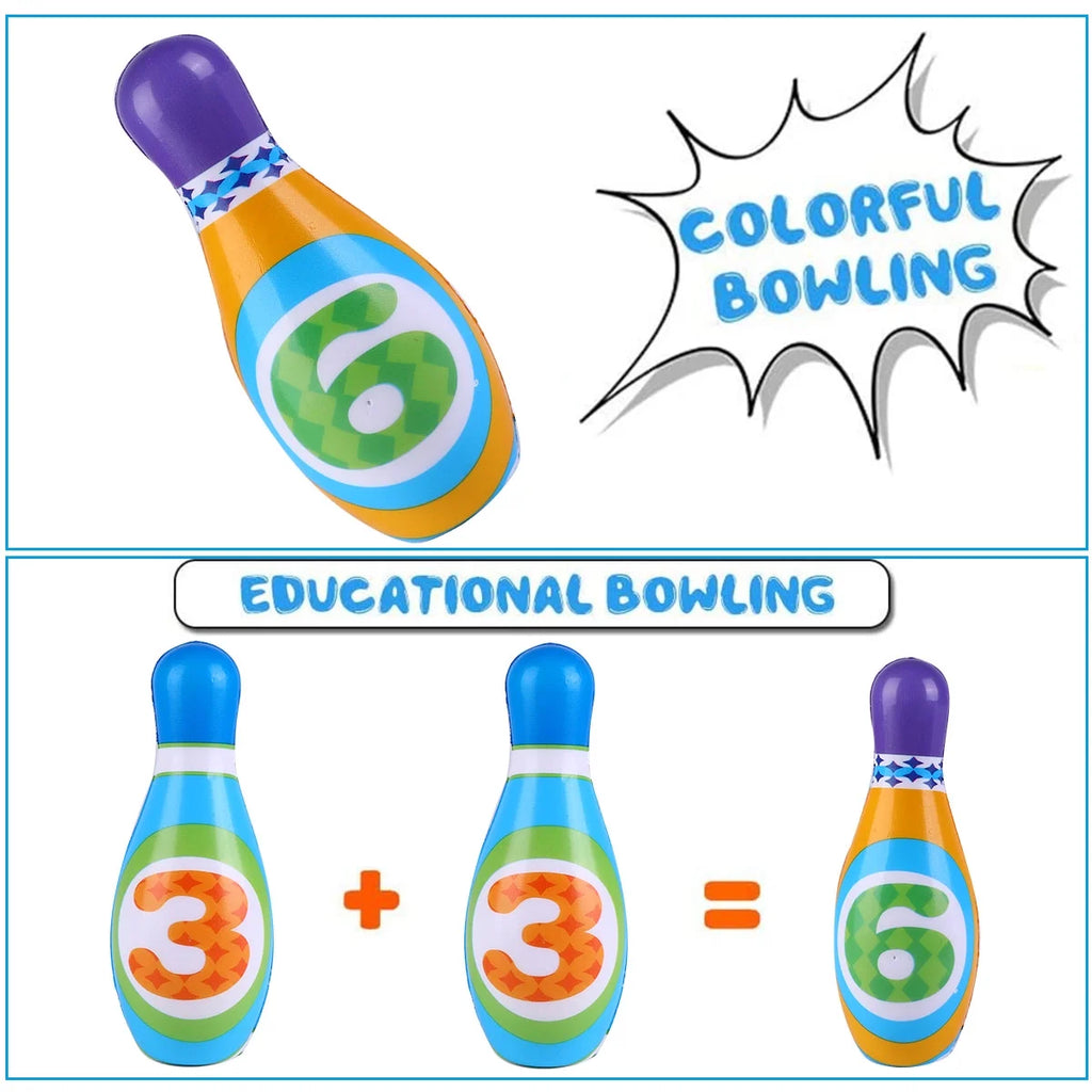 Colorful Bowling Set for Kids Indoor Outdoor Game R130